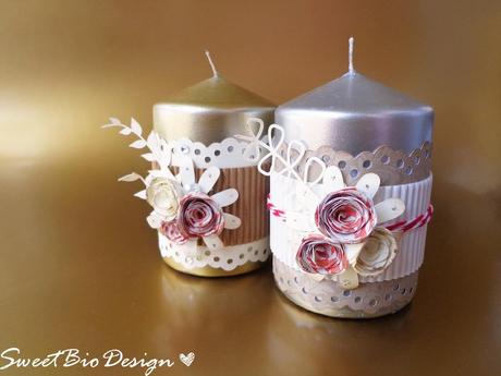 IDEA REGALO: Candele Decorate - Gift idea: decorated candles