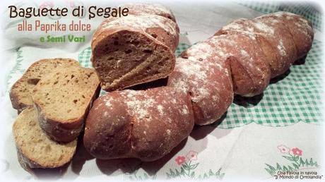 Baguette di Segale alla paprika dolce e semi vari: impasta che ti passa