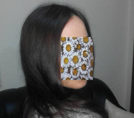 E dopo, con un mazzolin di fiori a coprirmi il volto perché mi vergogno assai a mostrarmi.