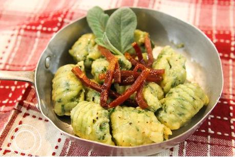 gnocchi all’acqua con ricotta e spinaci