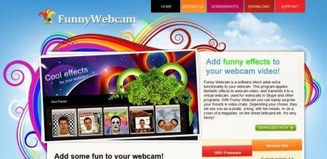 FunnyWebcam: aggiungi effetti divertenti alle immagini della webcam