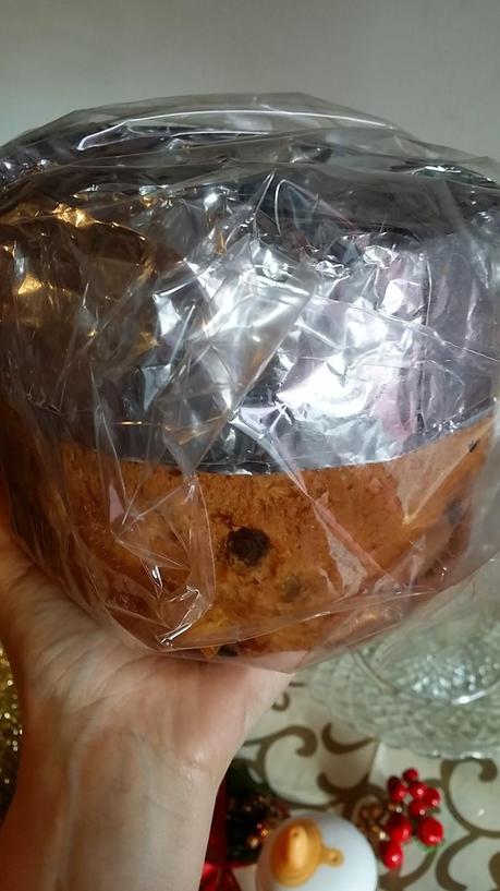 Panettone ripieno di semifreddo alle clementine