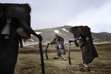 Niko Vavdinoudis/www.tpoty.com The old pagan ritual of the bell-bearers. Volakas village, Drama, Greece