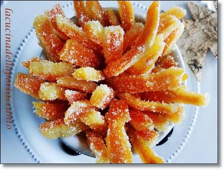 Scorzette candite di arancia / Candied orange zest