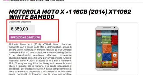 Motorola Moto X 1  2014  XT1092 White Bamboo   Gli Stockisti  Smartphone  cellulari  tablet  accessori telefonia  dual sim e tanto altro