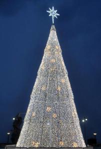 Albero di Natale in Viale Dante a Riccione