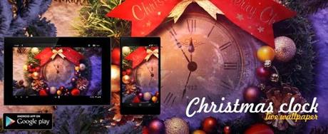 b4ck8Xx Christmas clock   stupendo Live Wallpaper per Android !