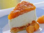 Cheese cake albicocche sciroppate.