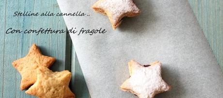 Stelline alla cannella con confettura di fragole