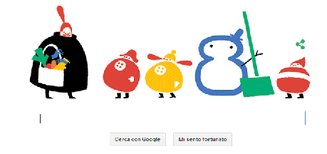 Inizia l'inverno: il doodle di Google
