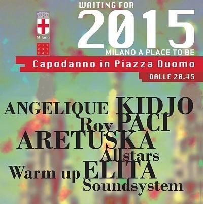 In piazza Duomo il capodanno 2015 di Milano.
