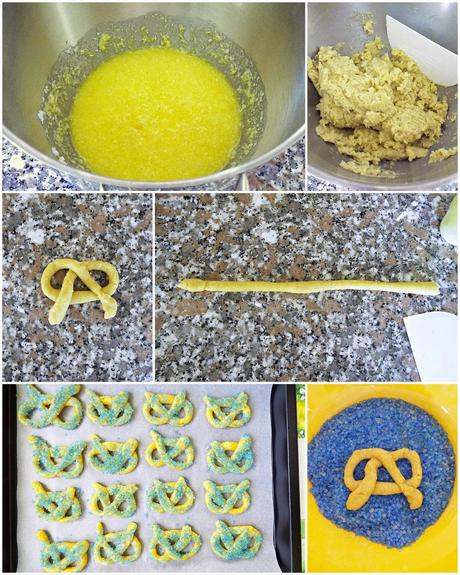 Pretzel dolci al cocco e olio d'oliva