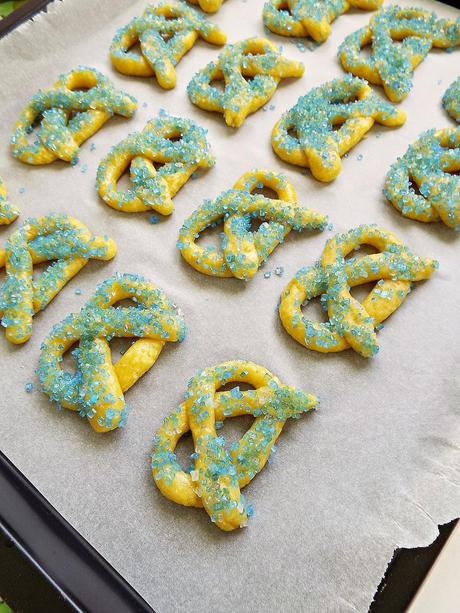 Pretzel dolci al cocco e olio d'oliva