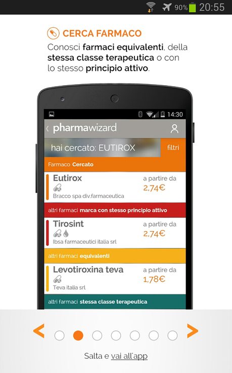 Pharmawizard: l'app con il database completo dei farmaci da banco in vendita in Italia e molto di piu'...