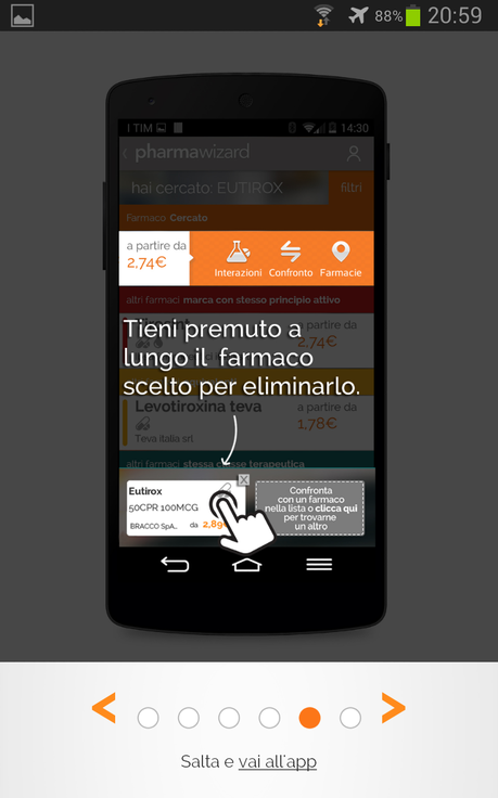 Pharmawizard: l'app con il database completo dei farmaci da banco in vendita in Italia e molto di piu'...