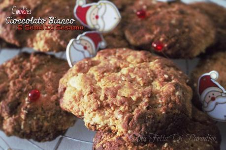 Cookies Cioccolato Bianco E Semi Di Sesamo #BiscottiTour6