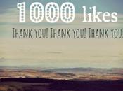 1000 Likes!!!! Next stop? 2000 likes