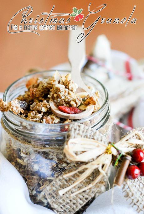 Christmas granola { sugarless }