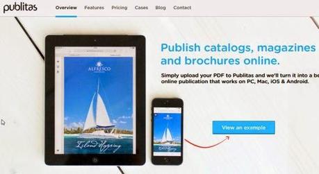 Publitas: converti un file PDF in una bella rivista online