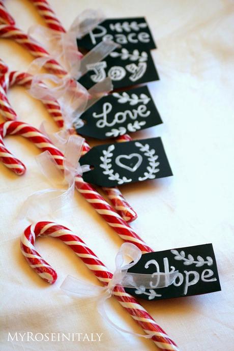 Candycane placeholder - segnaposto di Natale