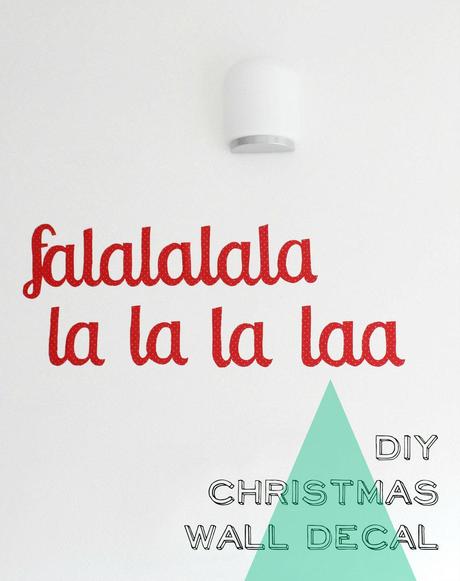 DIY Christmas Wall Decal (Adesivo da muro natalizio fai-da-te) - Tutorial