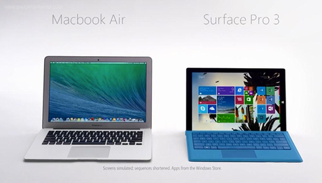 Microsoft: un sito per convincervi a mollare il MacBook per il Surface Pro 3