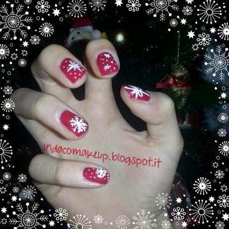 Nail-Art natalizia #2 level-up: SNOWFLAKE