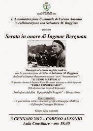 Quest'anno il tradizionale incontro dei fans de IL GENIO DI UPPSALA (Saggio di Salvatore M.Ruggiero)﻿ e i cultori del buon cinema d'autore NON CI SARA'.