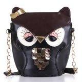 Borsa Cartella Tracolla a Spalla Disegno Gufo Retro alla Moda Nuovo