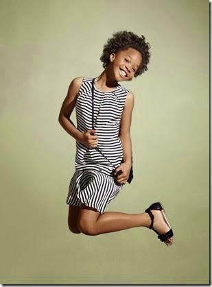 Quvenzhané Wallis volto della campagna Armani Junior primavera/estate 2015