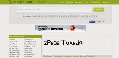 FontPalace: più di 70000 font gratis