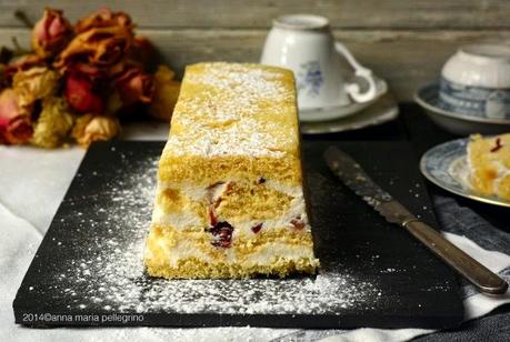 Terrina di pandoro con ricotta e mirtilli al vino passito: una proposta riciclona per #lebuonericette