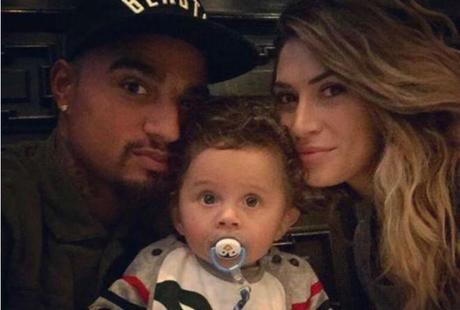 Melissa-Satta-e-Kevin-Prince-Boateng-mostrano-il-volto-di-Maddox