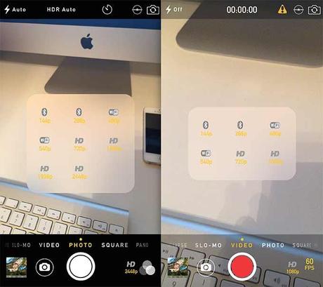 Come sbloccare nuove funzionalità in app Camera di iOS 8 con CameraTweak 3