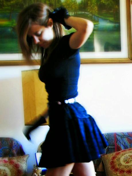 Total look in black & pink