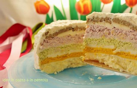 Veggie Rainbow Cake (torta di verdure a strati multicolor)