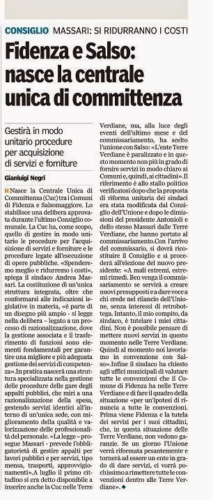 La rapida agonia dell'Unione Terre Verdiane