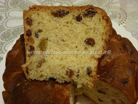 Panettone con uvetta e profumo di agrumi