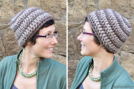 Crochet hats: the Ayer's Rock pattern and a slouchy beret | www.cucicucicoo.com