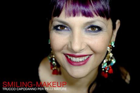 Smiling make-up, Trucco per le feste, Trucco per Capodanno, Blue Smokey eyes 