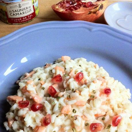 Idee per Capodanno: risotto melograno e salmone