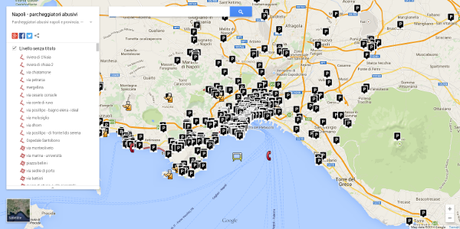 Mappa interattiva parcheggiatori abusivi