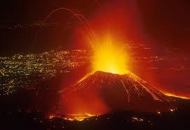 Catania Etna in eruzione
