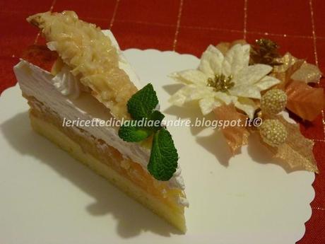 Torta di mele con ventagli croccante