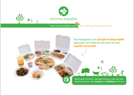 stai mangiando con ecostoviglie a minimo impatto