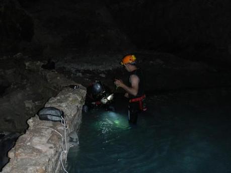 Acquasanta Terme (AP) – Grotta Sudatoria: esplorazione subacquea della risorgenza