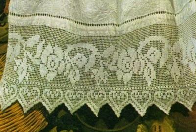 Schemi per il filet: Bordo con rose