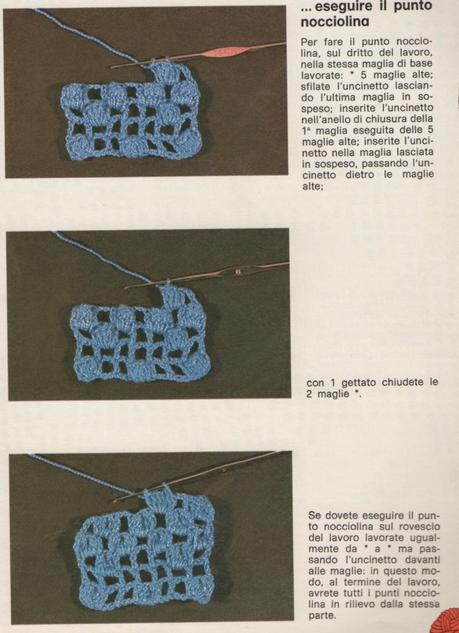 Schemi per il filet: Copriletto a strisce con zig-zag