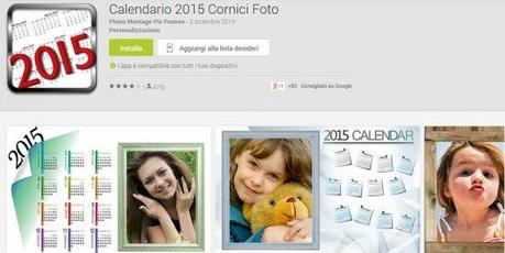 Calendario 2015: app android per creare il tuo calendario per il 2015