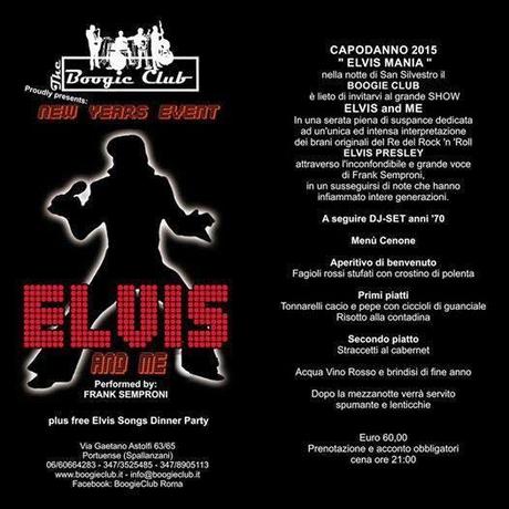 CAPODANNO AL BOOGIE, CON ELVIS